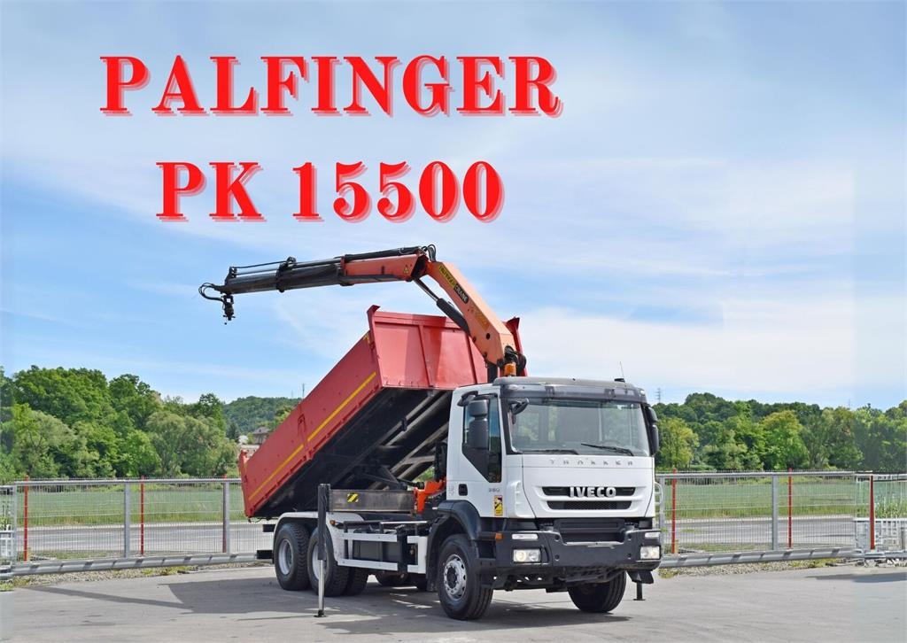 Iveco TRAKKER 360 * KIPPER 5,60 m * PK 15500 + FUNK * 6x