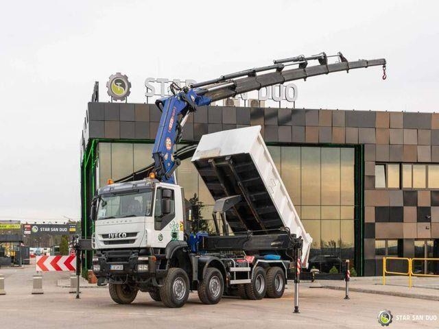 Iveco TRAKKER 450 8x8 PM 85SP Crane Kipper Tipper