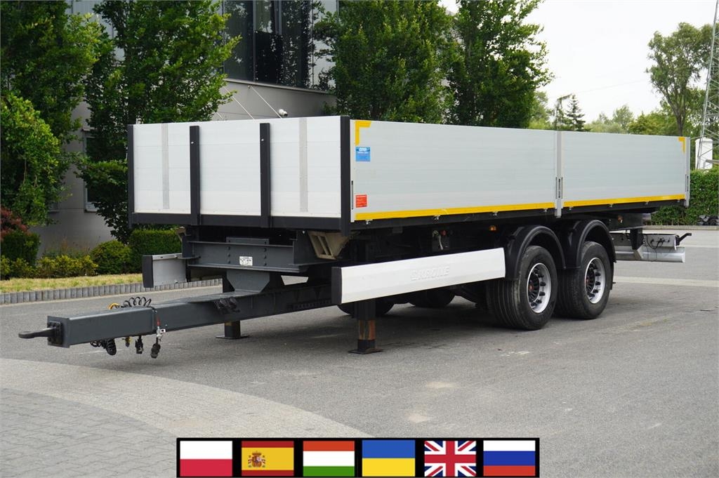 Krone construction trailer / Flatbed 18 pallets / NEW SU