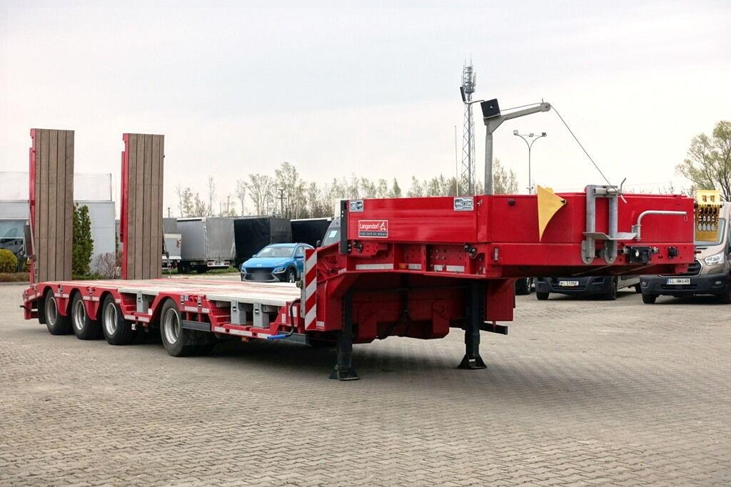 Langendorf low-bed semi-trailer / 2024 / 46 t load cap / 2 un