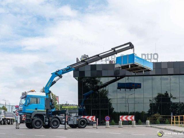 Camion plateau MAN TGA 33.480 6x6 Palfinger PK60002 5th Whee — occasion 2004