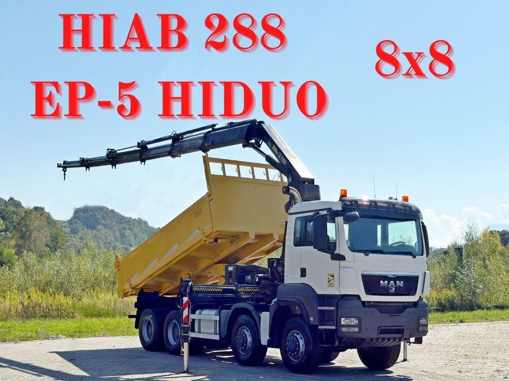 MAN TGS 32.510 * HIAB 288 EP - 5HIDUO/ FUNK * 8x8
