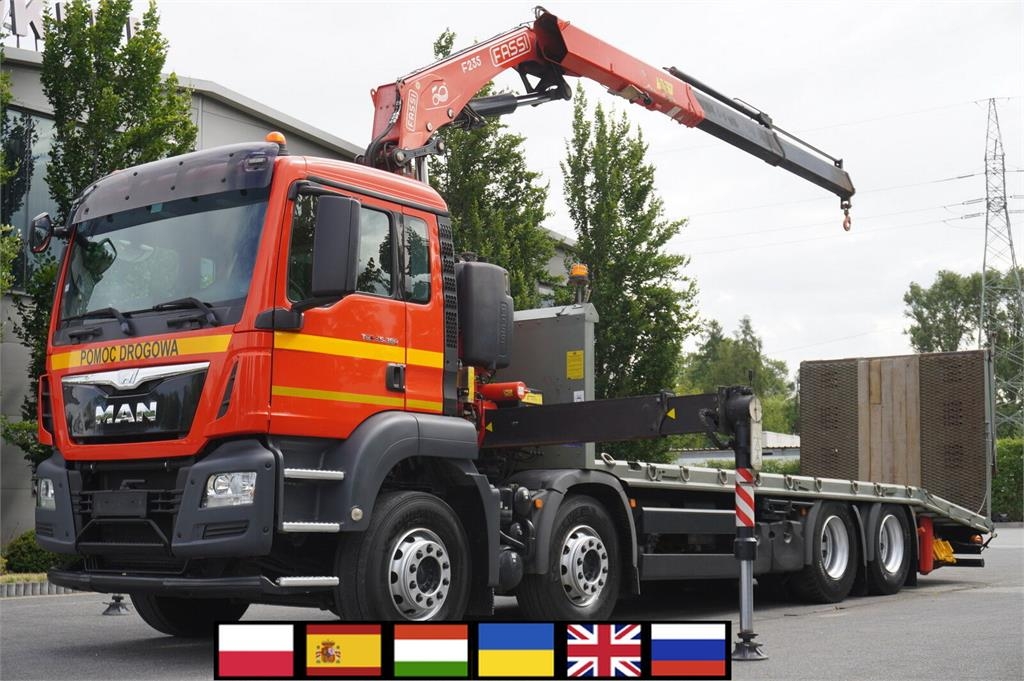 MAN TGS 35.360 E6 8×2 / FASSI F235A.2.22 crane / remot