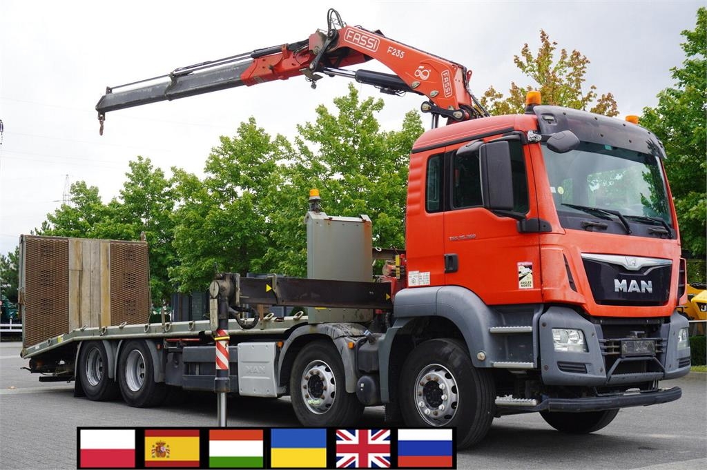 MAN TGS 35.360 E6 8×2 / FASSI F235A.2.22 crane / remot