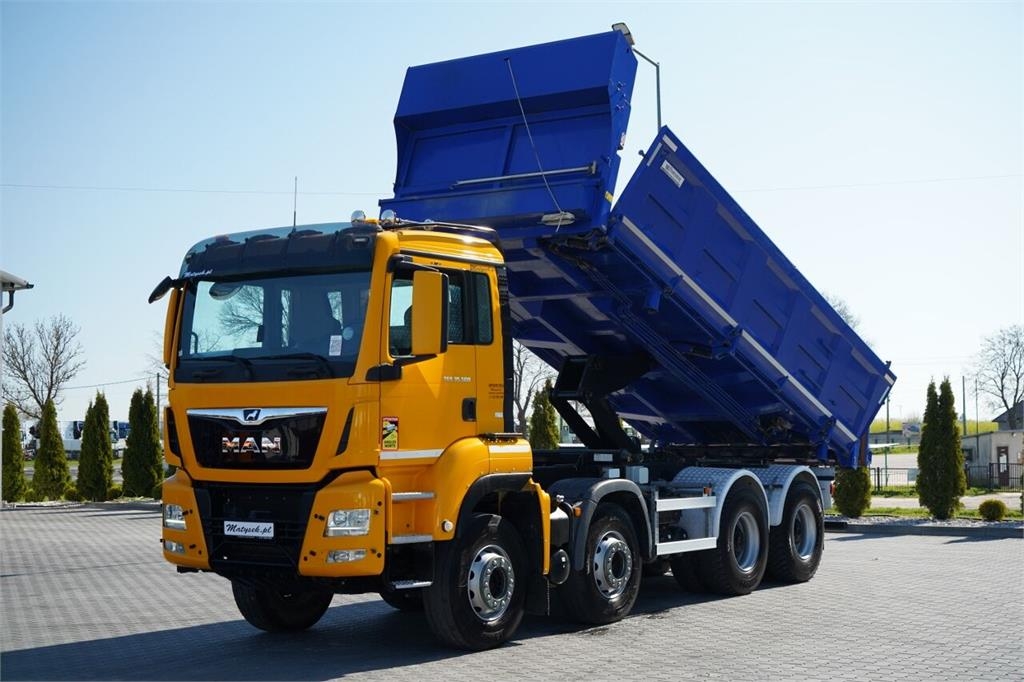 MAN TGS 35.500 / 8x4 / WYWROTKA / HYDROBURTA / BORDMAT