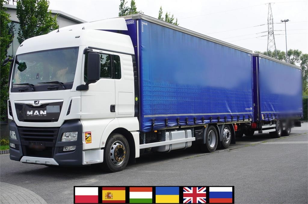 MAN TGX 26.510 6x2-4 / Curtainsider 20 EPAL / 3rd stee