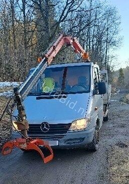 Mercedes-Benz 413 - Doka tipper+crane with gripper