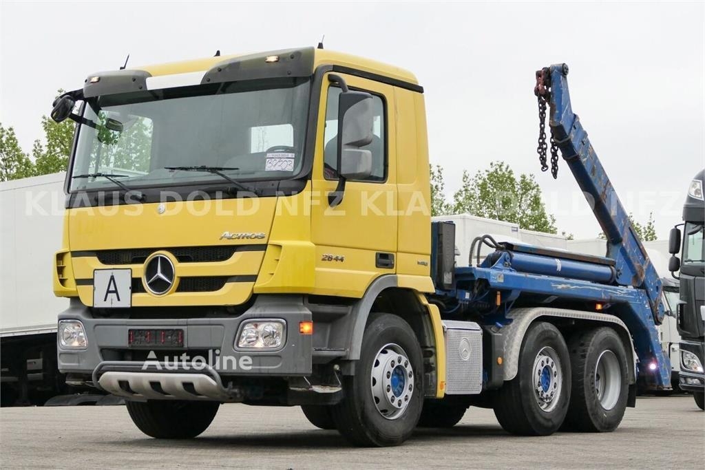 Mercedes-Benz Actros 2644 L Hooklift Container Carrier Truck / M