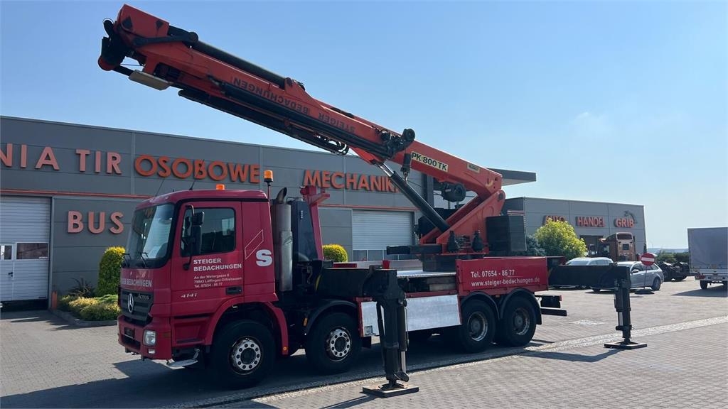 Mercedes-Benz ACTROS 4141 8x4 V6 EURO 5 CRANE PALFINGER PK800TK
