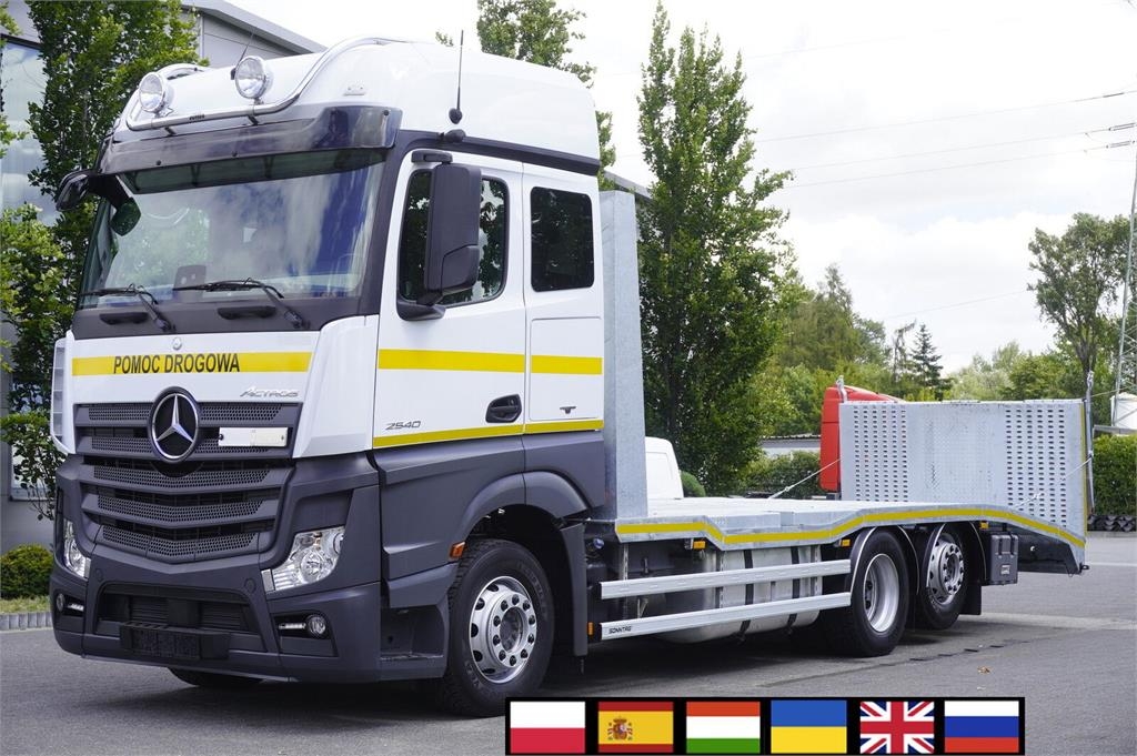 Camion porte-engins Mercedes-Benz Actros 2540 6×2 / 80 tho km! / 7,8 m tow — occasion 2018