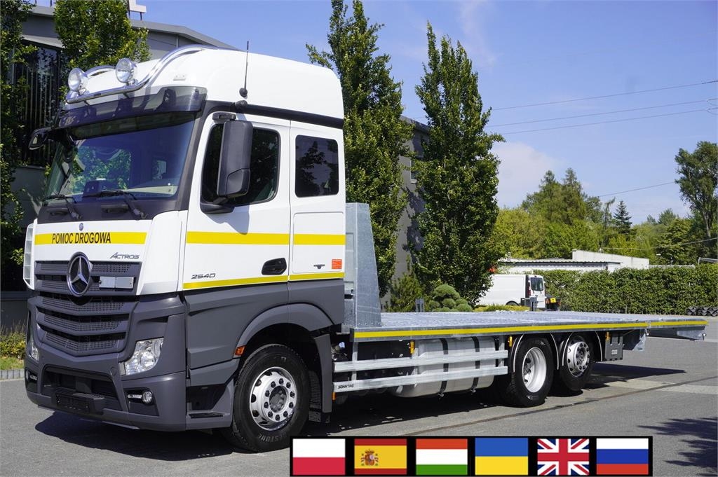 Camion de dépannage Mercedes-Benz Actros 2540 6×2 / 90 tho. km! / GALVANIZED tow — occasion 2018