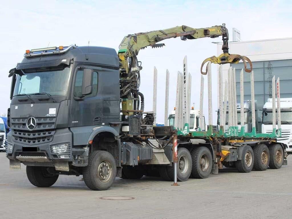 Mercedes-Benz Arocs 3351 / 6x6 / LOGLIFT ET450 CRANE