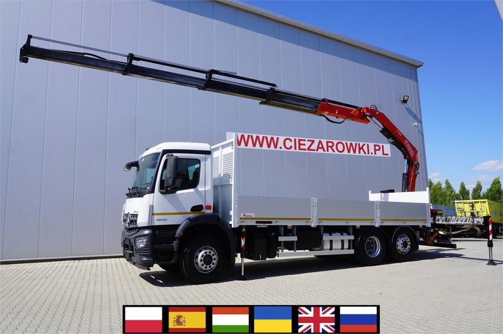 Mercedes-Benz Arocs 2536 6x2 / 200 tho. km / Fassi F195 crane /