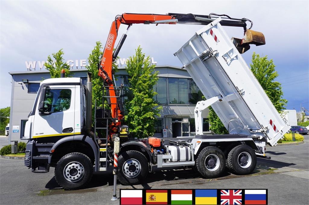 Mercedes-Benz Arocs 3236 8×4 / 90 tho. km / Fassi F155A.0.22 / r