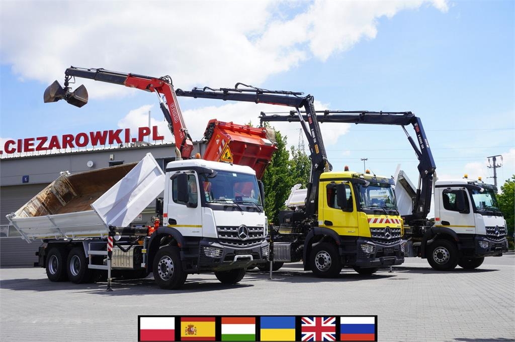 Mercedes-Benz Arocs 2636 6×4 / 100 tho. km! / HIAB crane / rotat