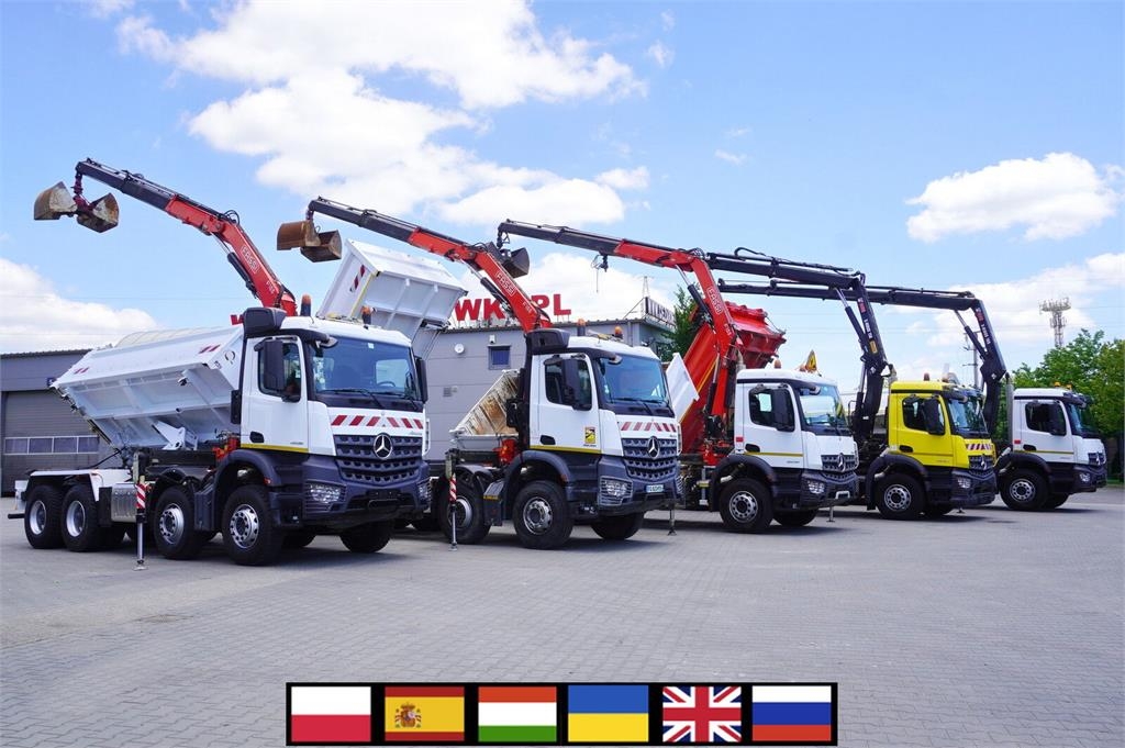 Mercedes-Benz Arocs 3236 8×4 / 90 tho. km / Fassi F155A.0.22 / r