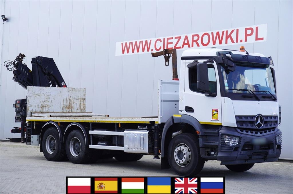 Mercedes-Benz Arocs 2643 6x4 / HIAB X-Hiduo 228 E-4 crane / remo