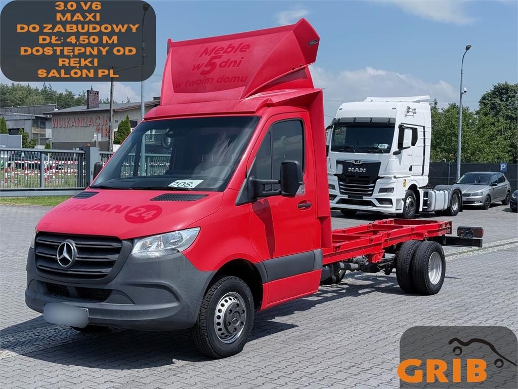 Mercedes-Benz Sprinter 519 CDI V6 Rama 4,50 m Bliźniaki Maxi Sal