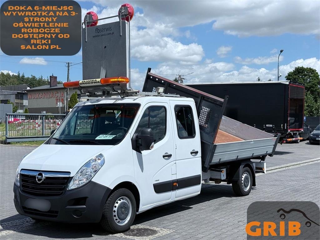 Opel Movano 130 CDTI Doka Brygadówka 6-miejsc Wywrotka
