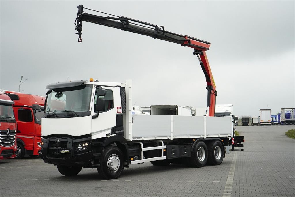 Renault C 380 / 6 X 4 / SKRZYNIOWY + HDS / PALFINGER PK 18