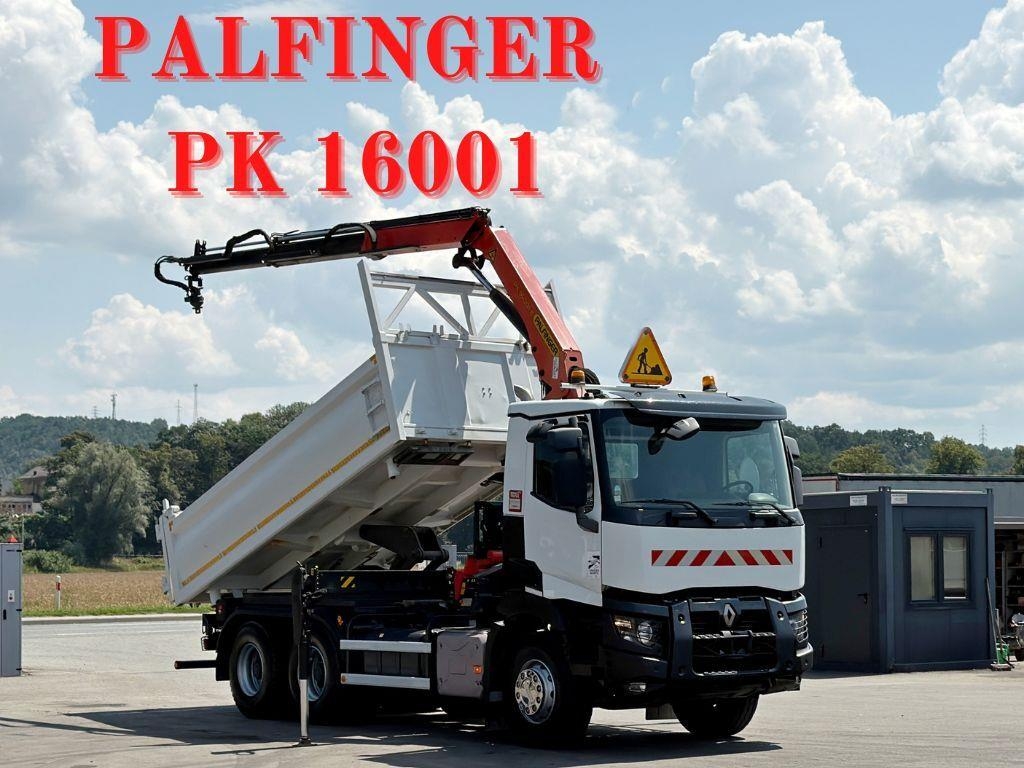 Renault C 380* KIPPER 5,20 m* KRAN/FUNK * 6x4 * TOP