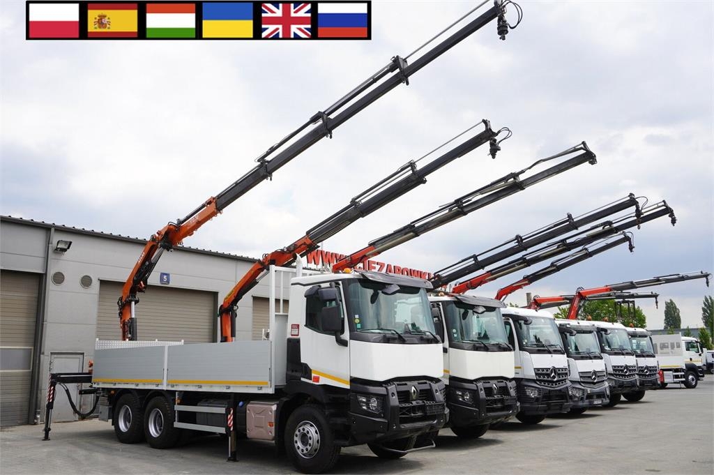 Renault C380 Comfort 6×4 / Atlas 172.3E crane / Range 12.3