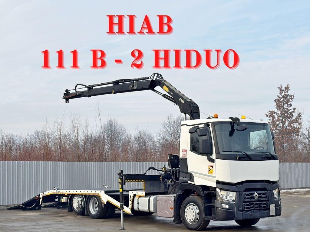 Renault T 380 * HIAB 111 B - 2 HIDUO + FUNK / 6x2!