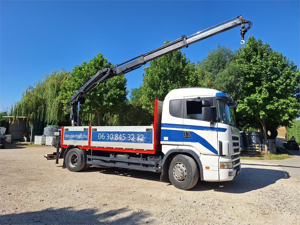 Scania 124 L 400/ Pritsche-HIAB 102 Crane