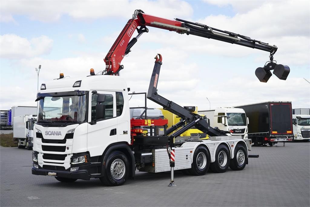 Scania G 410 / E 6 / 8 X 4 / HDS + HAKOWIEC / TRIDEM / CN