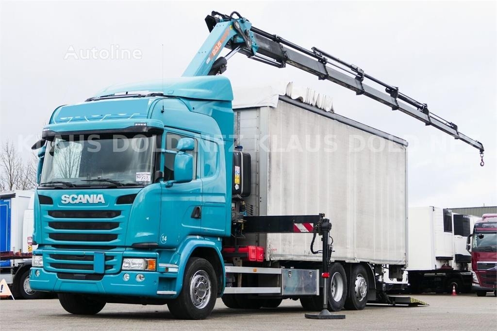 Scania G410 Curtain-Side Truck / Crane (PM-230) / Remote