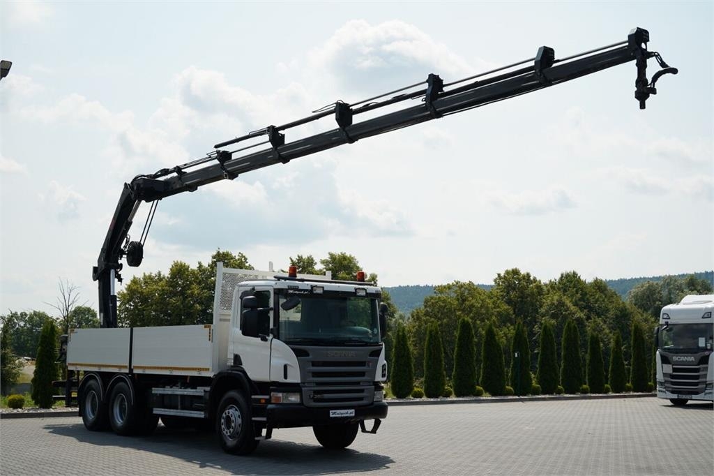Scania P 360 / 6X4 / SKRZYNIOWY 4.85 + HDS HIAB 211 E-6 H