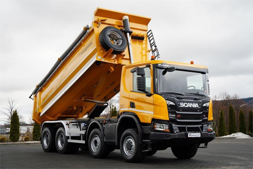 Scania P 450 XT / 8x6 / WYWROTKA TYLNOZSYPOWA / OPTICRUI