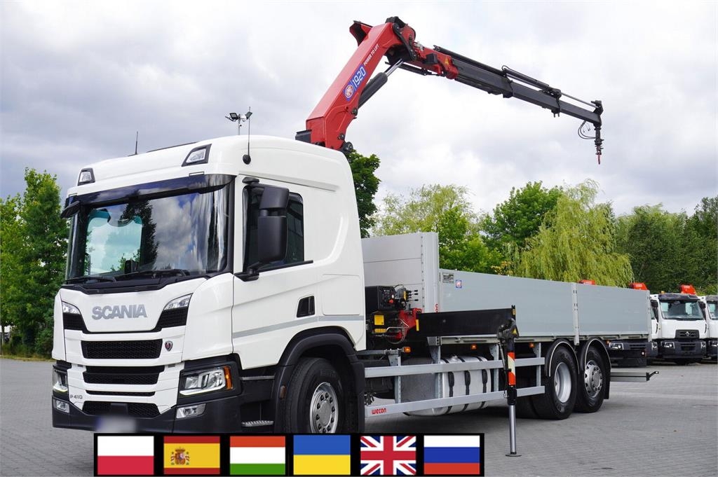 Scania P410 B 6x2 / 2024 / 90 tho. km! / HMF 1920K RCS cr
