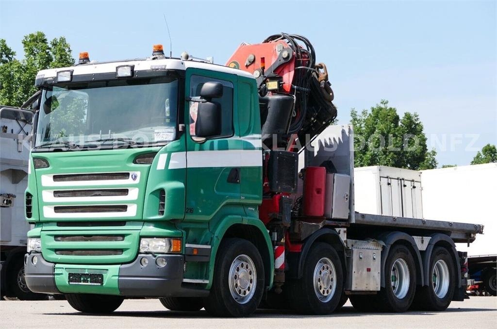 Scania R 420 8×4 + Crane