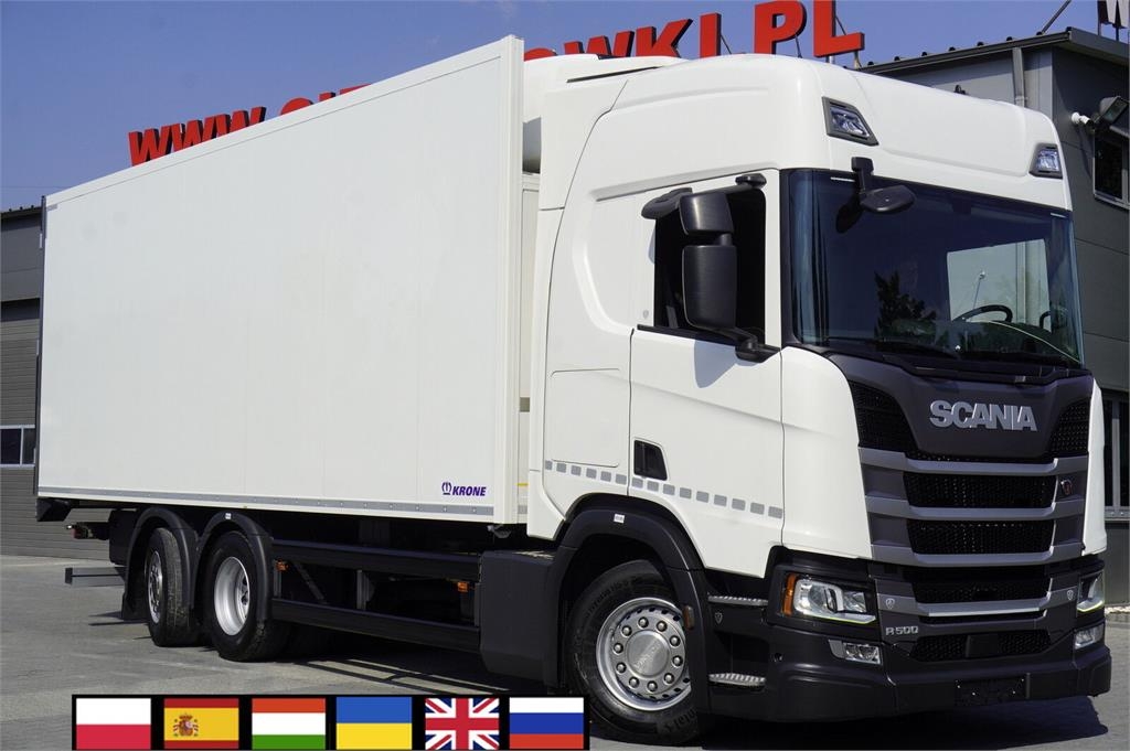 Scania R500 / KRONE 19 EPAL refrigerator / Doppelstock /