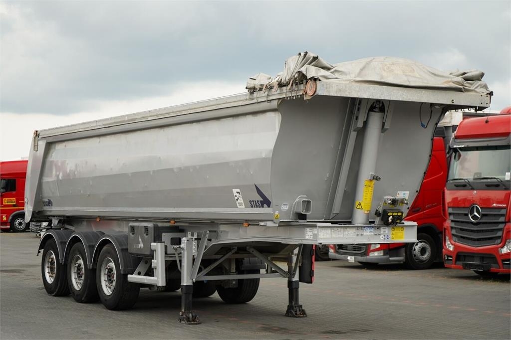 Stas WYWROTKA / 26m3 / ALUMINIOWA / OŚ PONOSZONA / SKRĘ