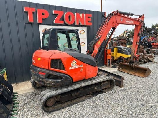 Kubota KX080-4A à 37 500 € HT