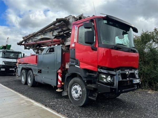 Camion pompe à béton Renault Cifa K39H-RZ — occasion 2014, 39 h