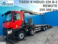 Camion plateau Renault C 380 8x2 EURO 6, Fassi, Remote — occasion 2019