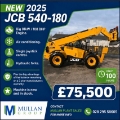 Chariot télescopique JCB 540-180 3 YR Warranty / Big Engine / AC / Joystick — occasion 2025, 100 h