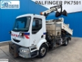 Camion benne Renault Midlum 220 EURO 3, Palfinger, Steel suspension, Ma — occasion 2004