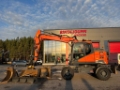 Pelle sur pneus Doosan DX 165 W-5 / 3D, Engcon, Rasvari, 6 Lisälaitetta — occasion 2018, 9 329 h