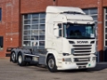 Camion à bras hydraulique Scania R520 V8 - 6x2 - full air - retarder - steering axl — occasion 2015