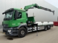 Remorque à ridelles Mercedes-Benz Antos 2833 6x2 EURO 6 + HMF 2620-K3 + REMOTE CONTR — occasion 2013