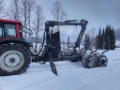 Remorque agricole Palms Huggarvagn 14 D Med 840 Kran — occasion