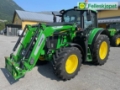 Tracteur agricole John Deere 6120M fjøring på framaksel og hytta — occasion 2022, 2 110 h