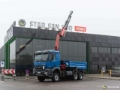 Camion plateau grue Mercedes-Benz AROCS 3351 6x6 FASSI F215A.2.23 Tipper — occasion 2016