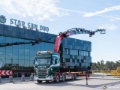 Camion plateau grue Scania R490 8x2 EFFER 955 Fly Jib Winch Basket — occasion 2014