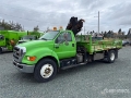 Camion plateau grue Ford 099 B-3 CLX 4800 kg Knuckle on Ford F-750 4x2 — occasion 2009