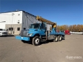 Camion plateau grue International DM47B 10000 lb Straight on International 7400 — occasion 2005